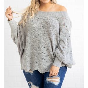 Angel In You Sweater in Gray